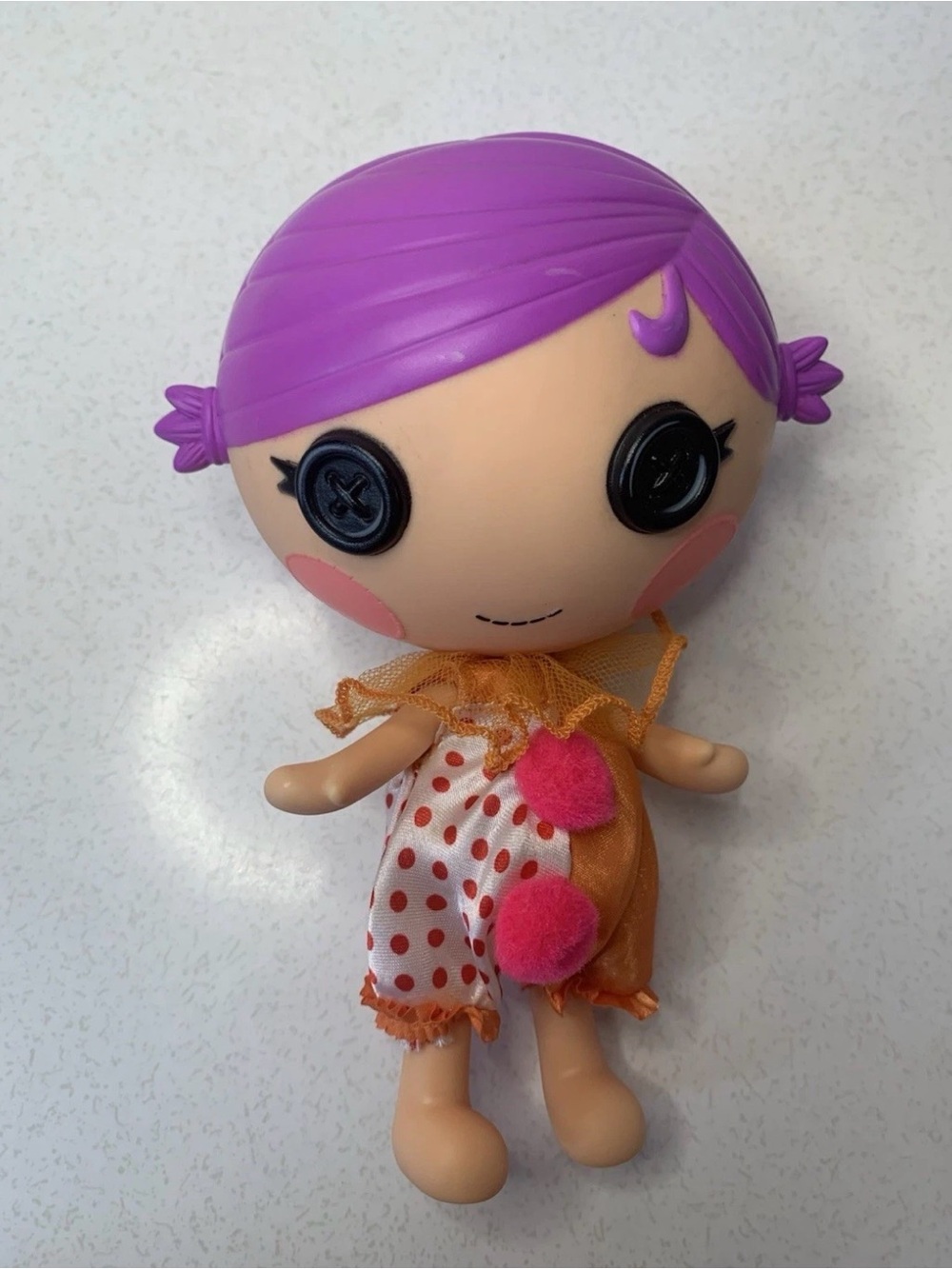 Lalaloopsy Littles Squirt Lil Top Doll Purple Hair In Clown Outfit